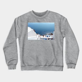 Santorini Caldera from Fira II Crewneck Sweatshirt